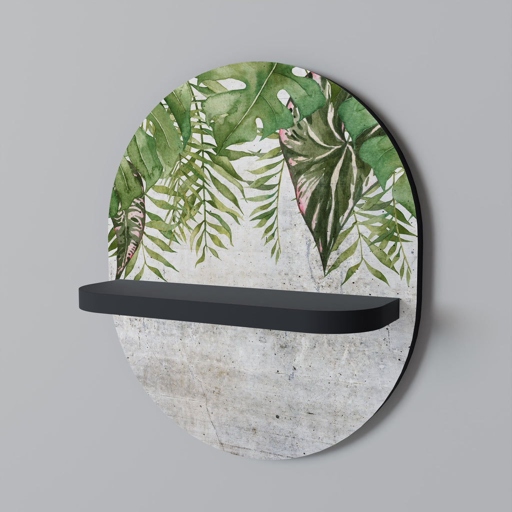 Οβάλ Ράφι URBAN TROPICS σε Μαύρο Φινίρισμα