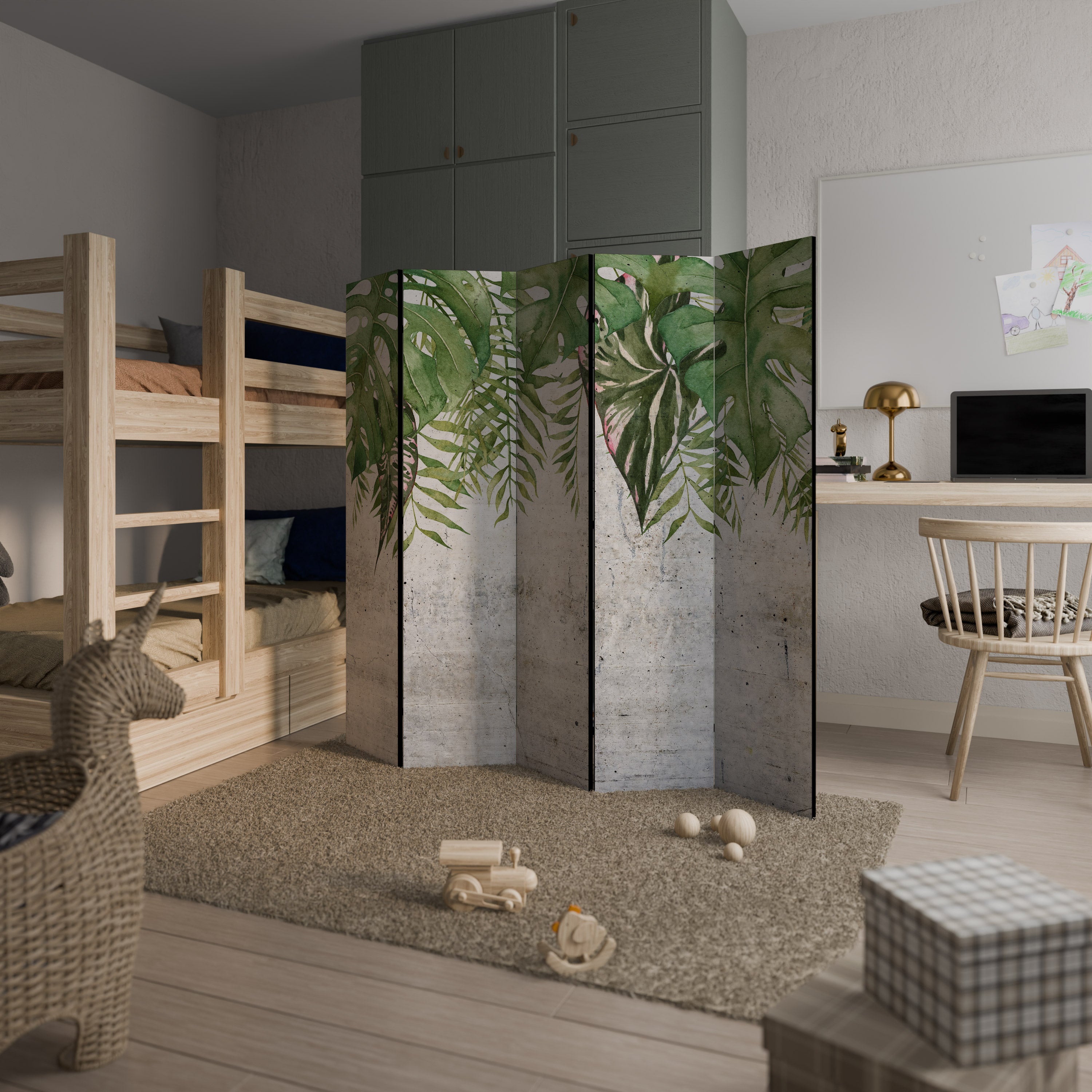 URBAN TROPICS Παραβάν με 5 πάνελ