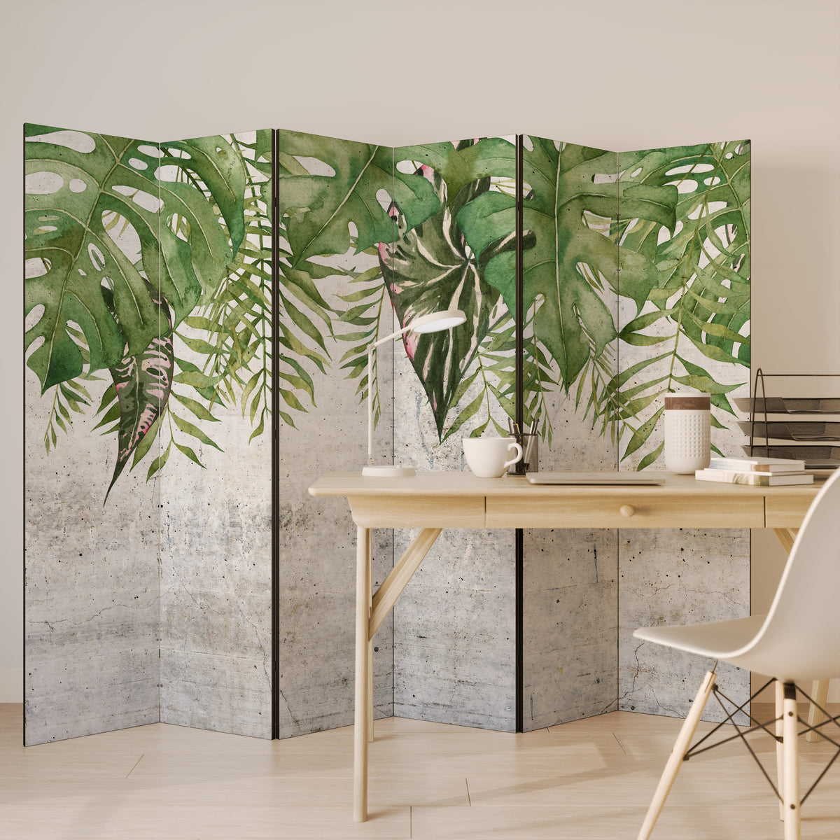 URBAN TROPICS 6-Panel Room Divider