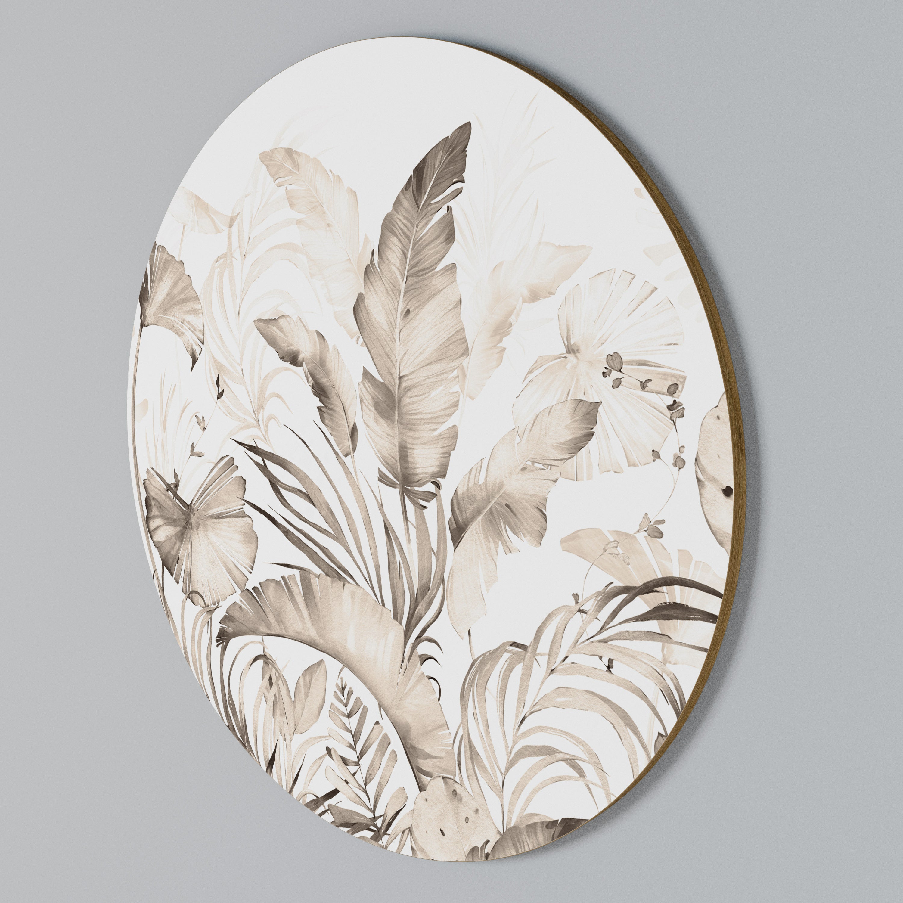 WILD TENDERNESS Round Wall Art