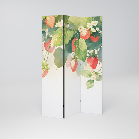 STRAWBERRY DREAMSCAPE Παραβάν με 3 πάνελ