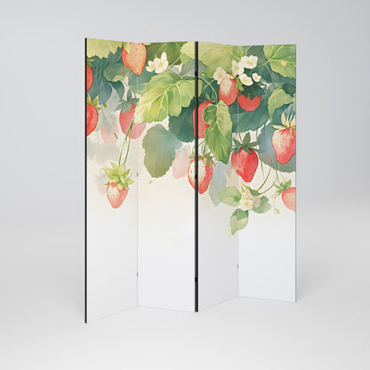 STRAWBERRY DREAMSCAPE Παραβάν με 4 πάνελ
