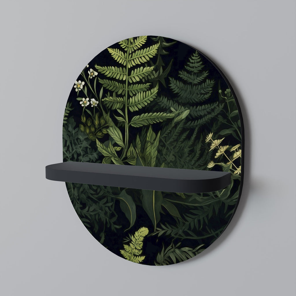 Οβάλ Ράφι Τέχνης FOREST WONDERS σε Μαύρο Φινίρισμα