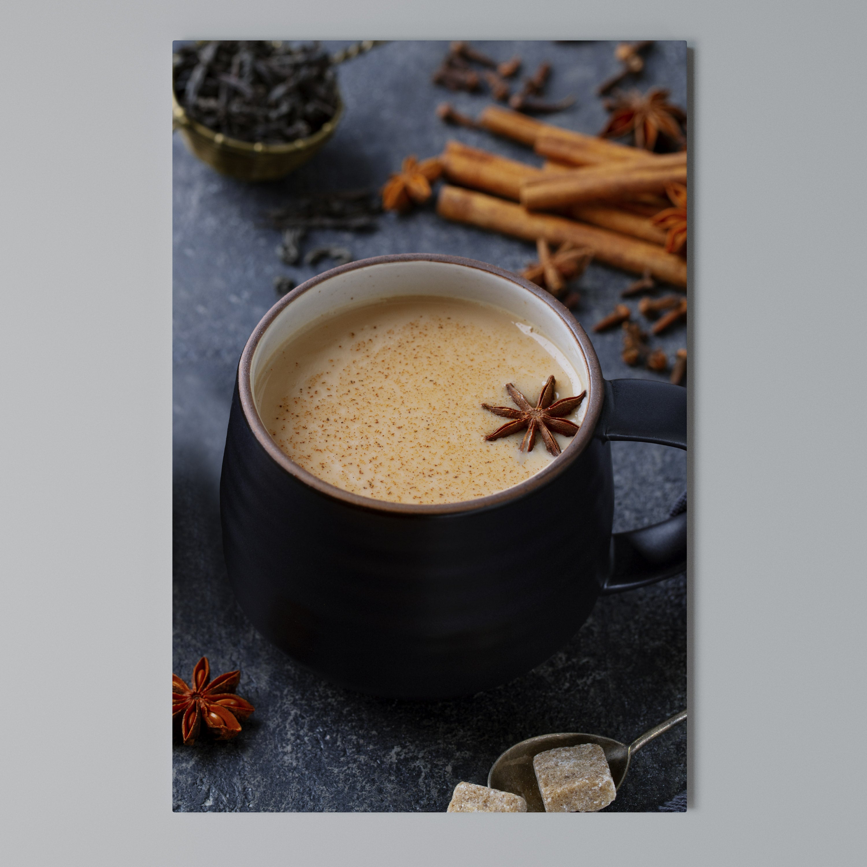 WARMTH IN A CUP Κατακόρυφος Πίνακας σε Καμβά