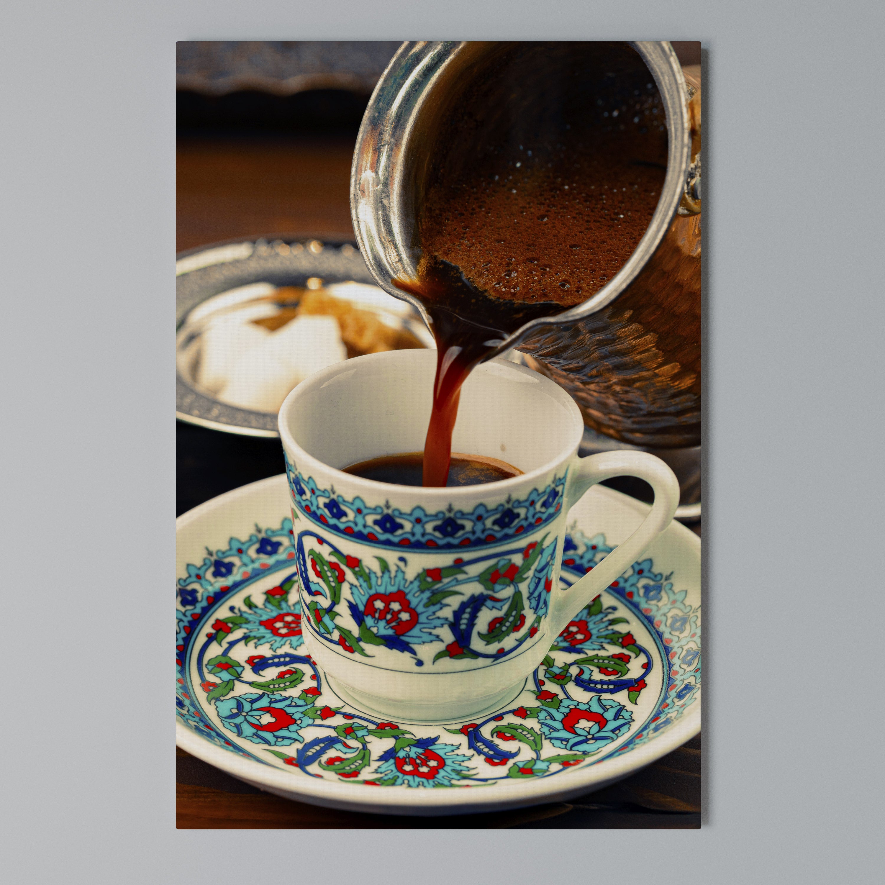 TRADITION IN A CUP Κατακόρυφος Πίνακας σε Καμβά