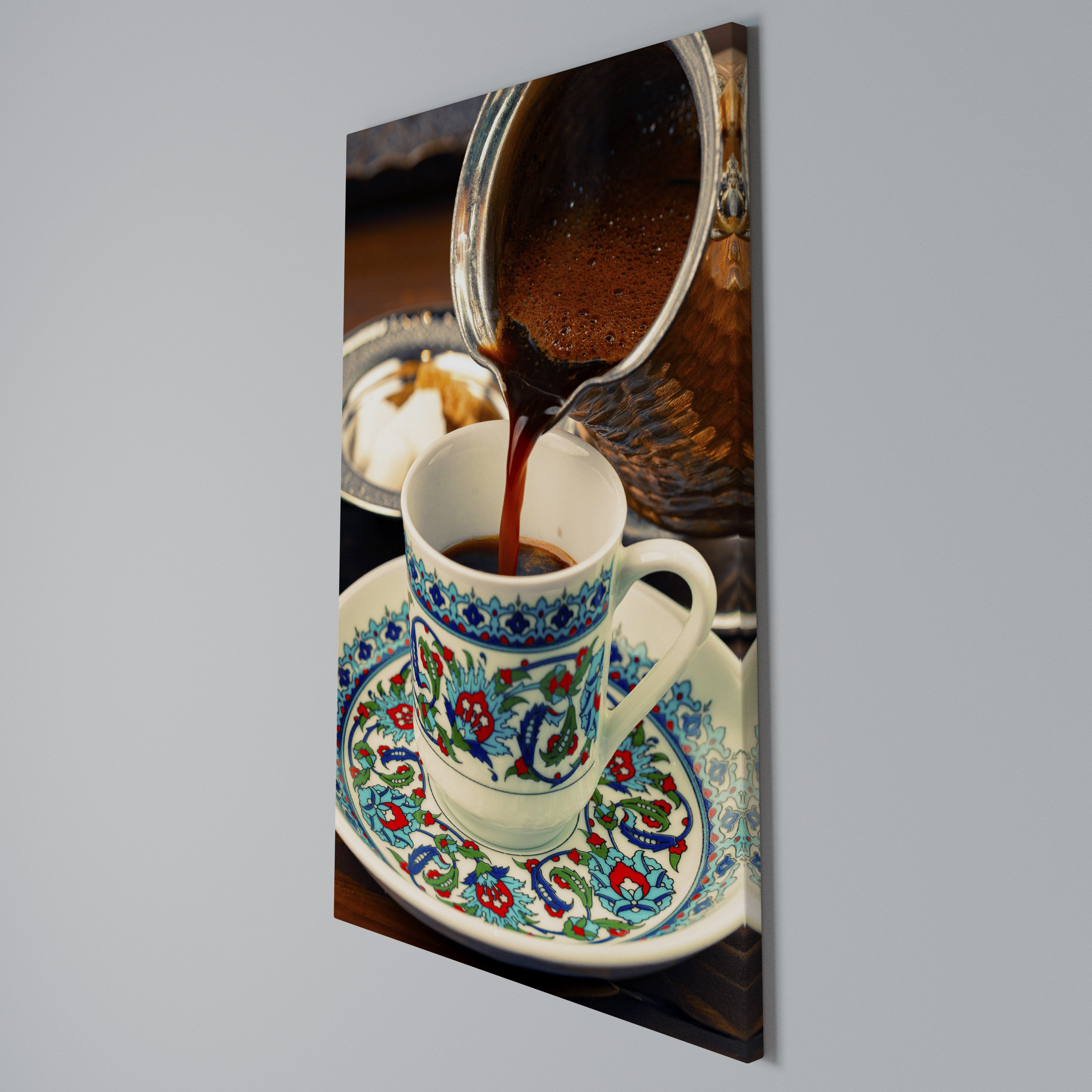 TRADITION IN A CUP Κατακόρυφος Πίνακας σε Καμβά