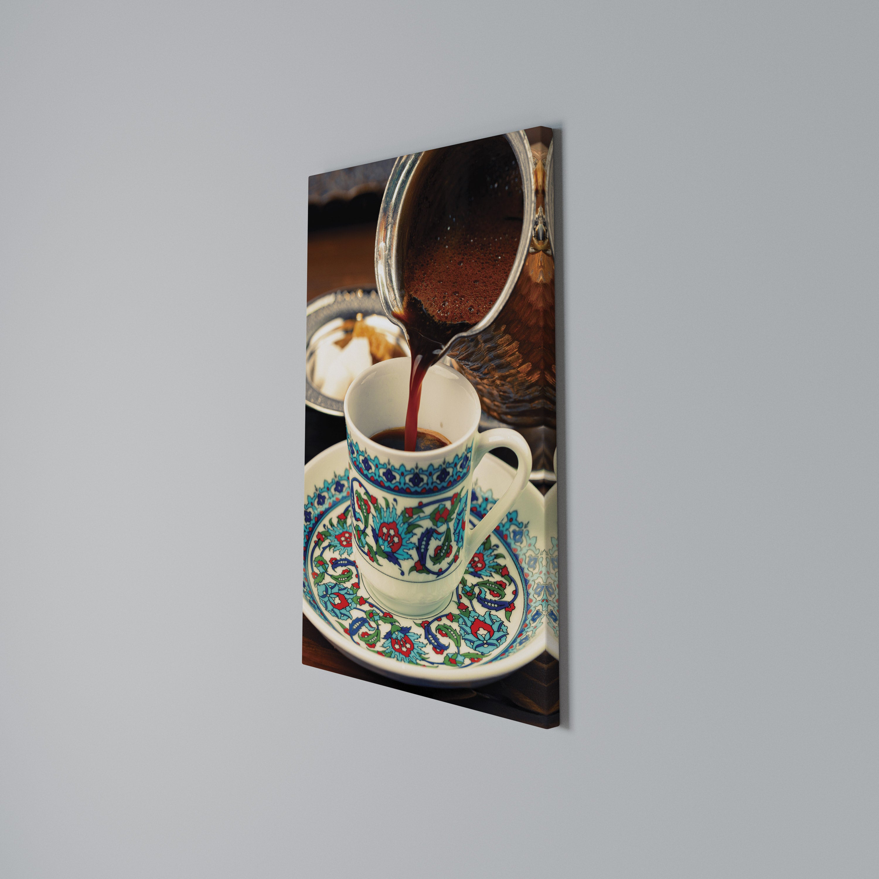 TRADITION IN A CUP Κατακόρυφος Πίνακας σε Καμβά