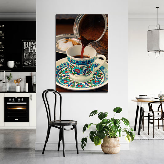 TRADITION IN A CUP Κατακόρυφος Πίνακας σε Καμβά