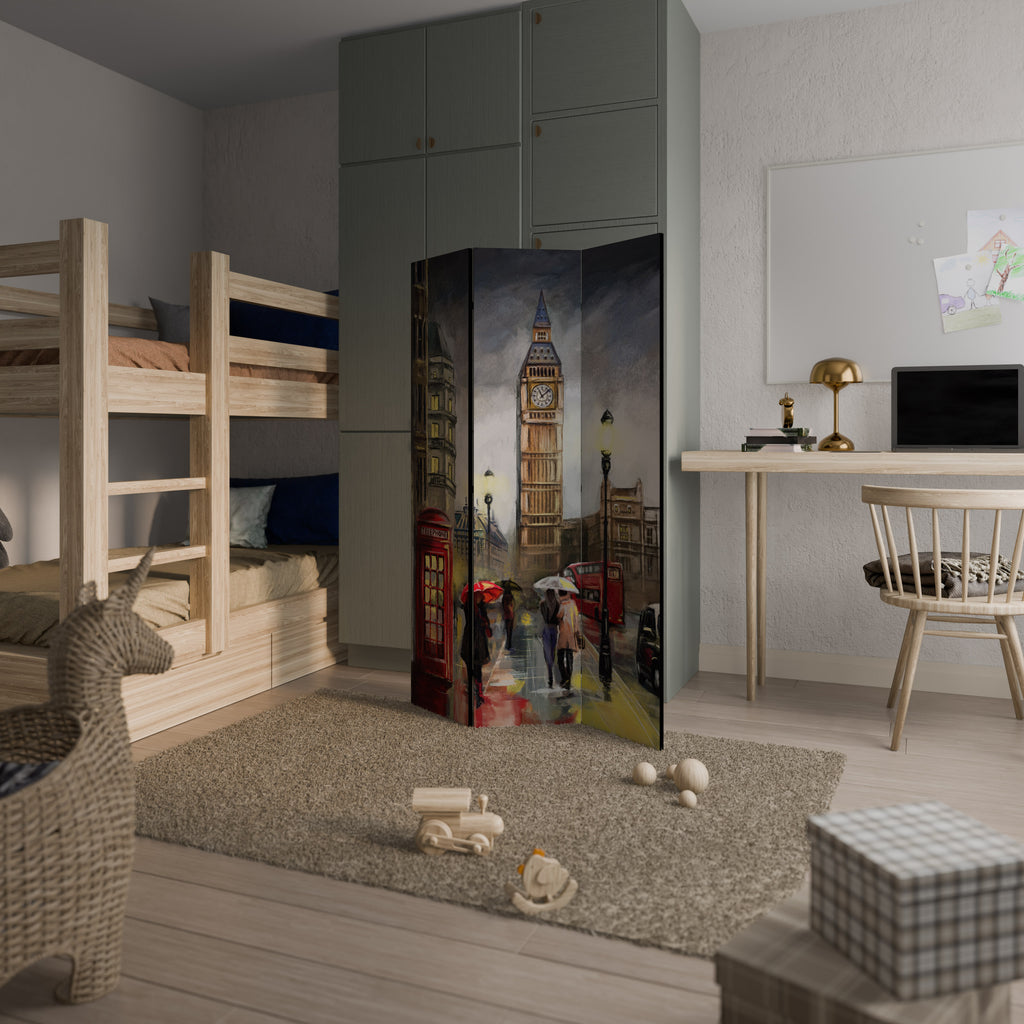 LONDON'S TIMELESS VIBES Παραβάν με 3 πάνελ