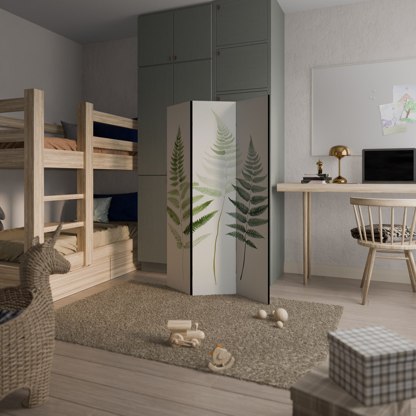 FERN MAJESTY Παραβάν με 3 πάνελ