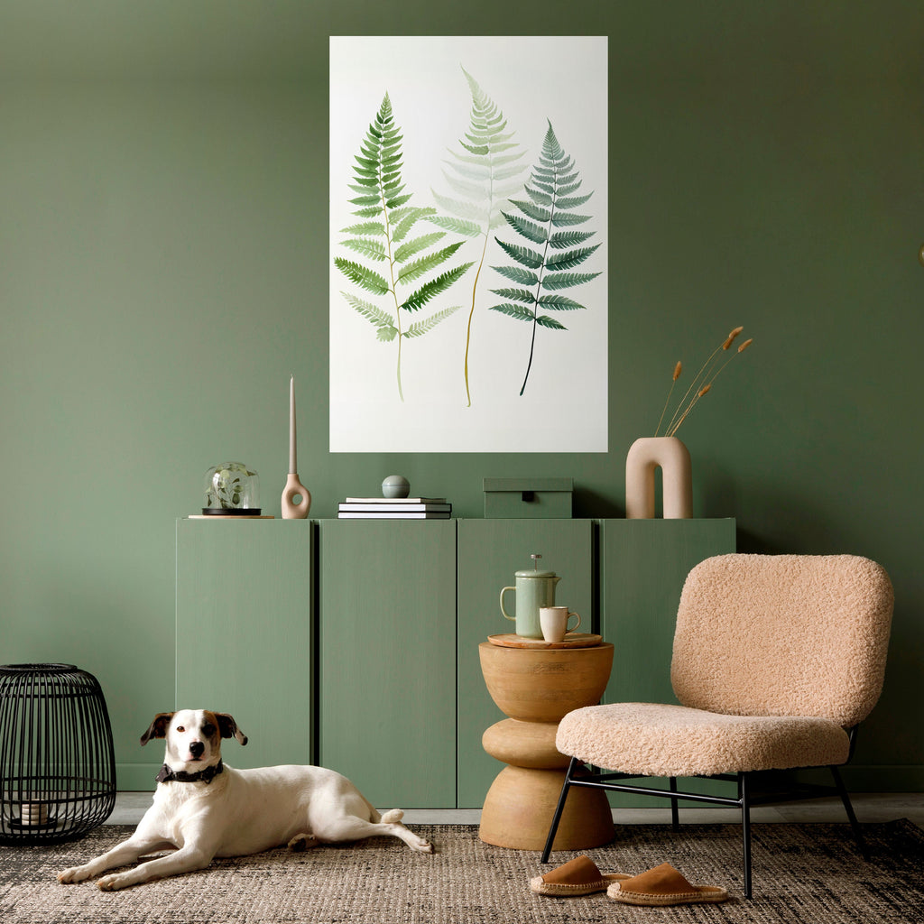 FERN MAJESTY Peel and Stick Vertical Poster