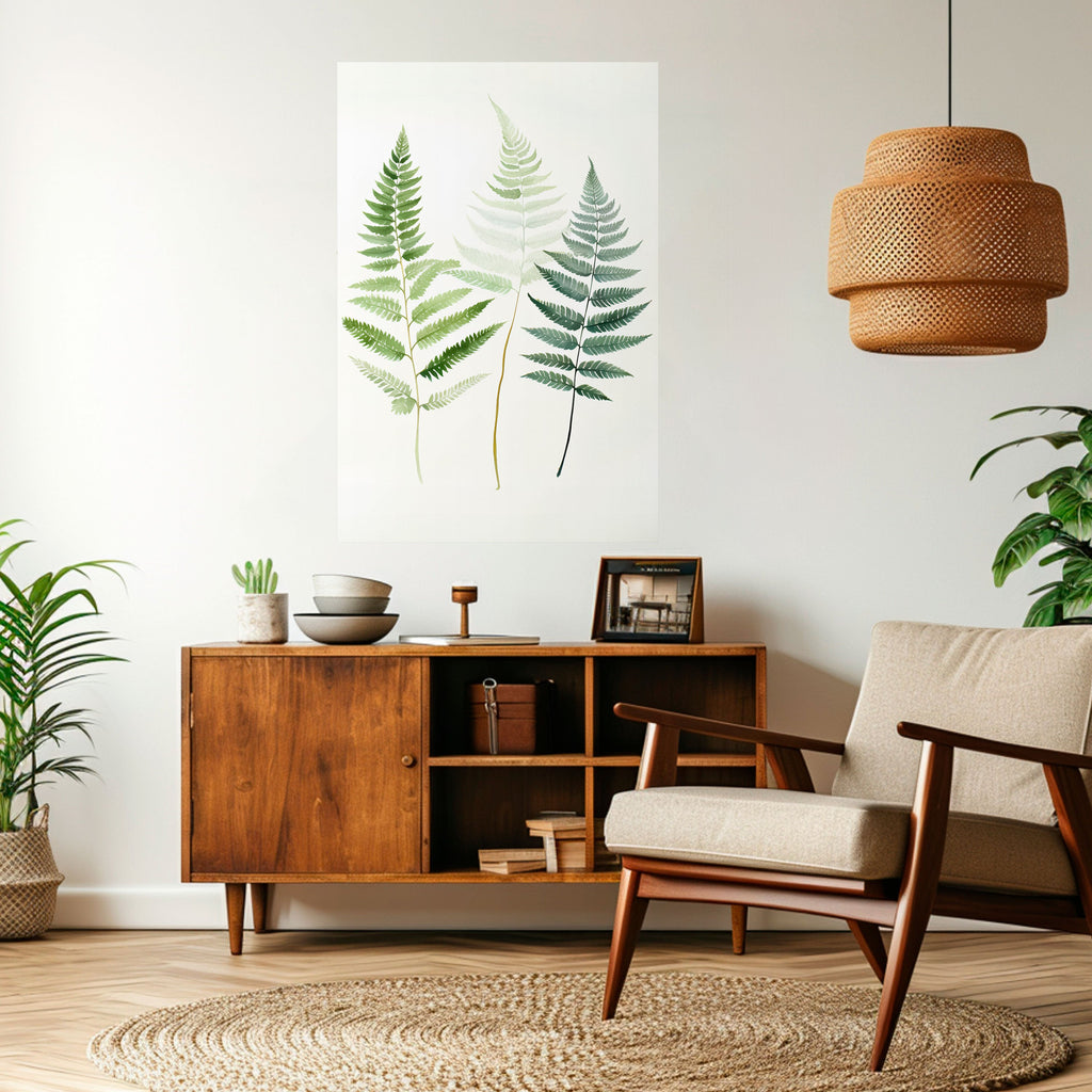 FERN MAJESTY Peel and Stick Vertical Poster