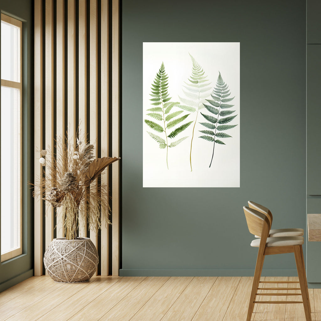 FERN MAJESTY Peel and Stick Vertical Poster
