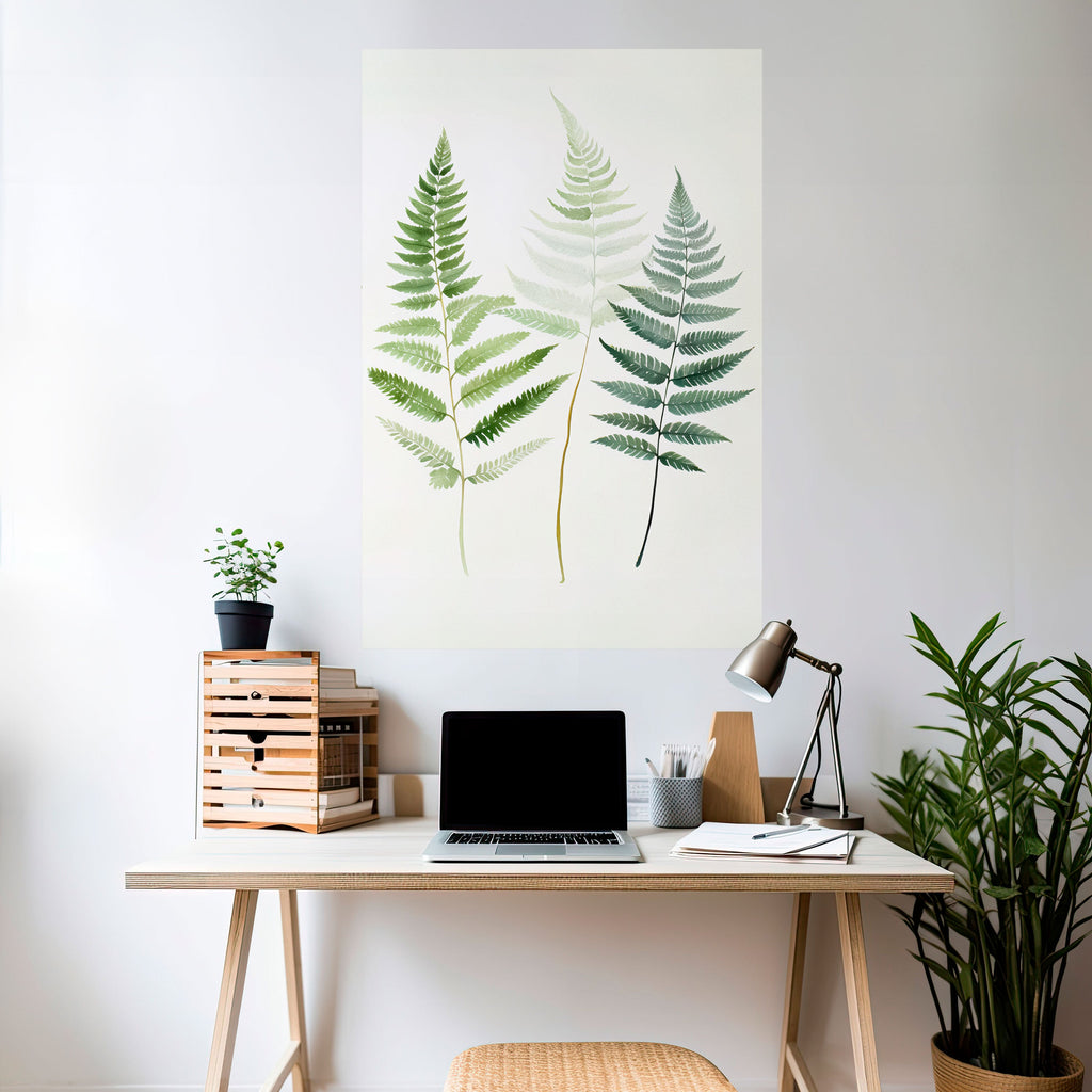 FERN MAJESTY Peel and Stick Vertical Poster