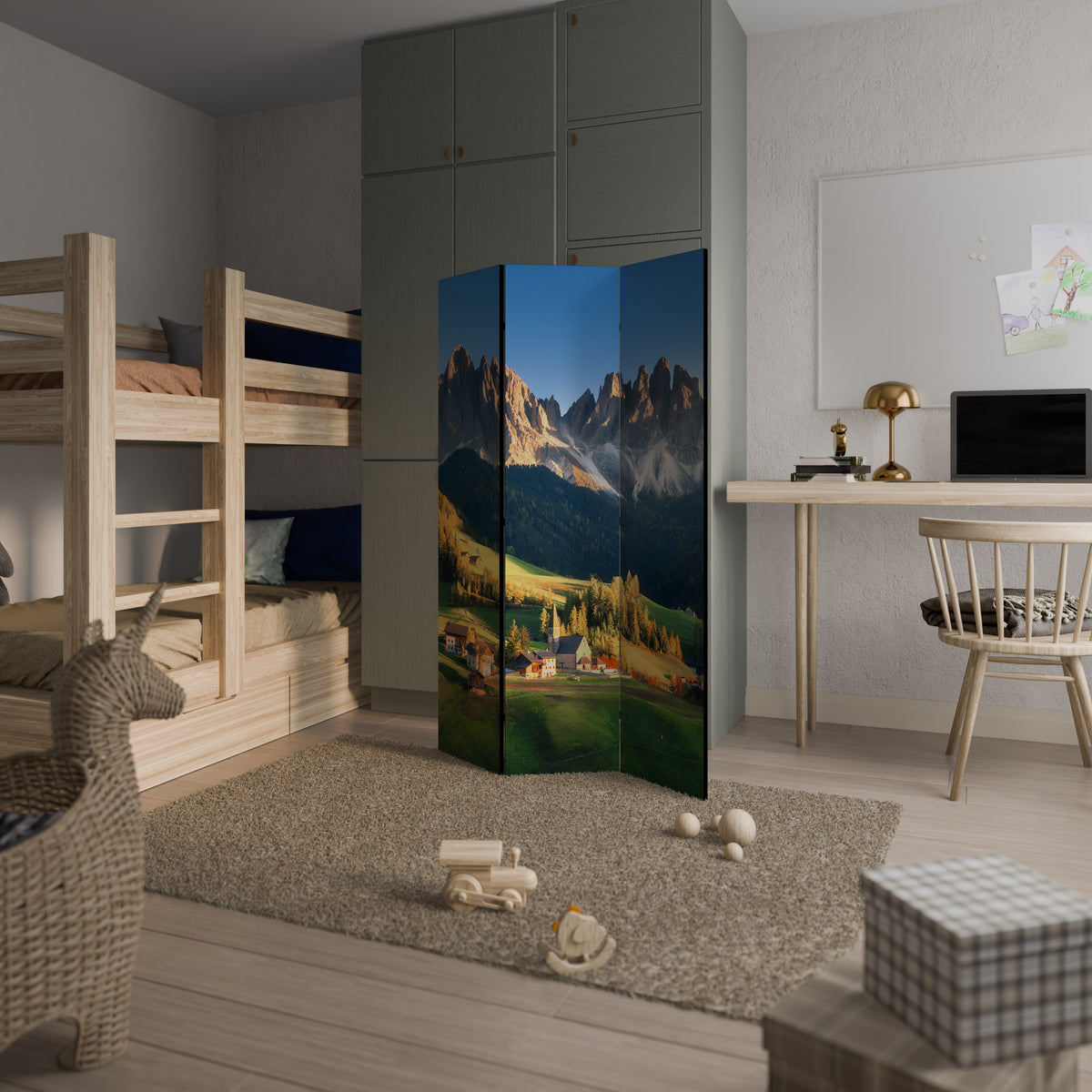 MOUNTAIN DREAMSCAPE Παραβάν με 3 πάνελ