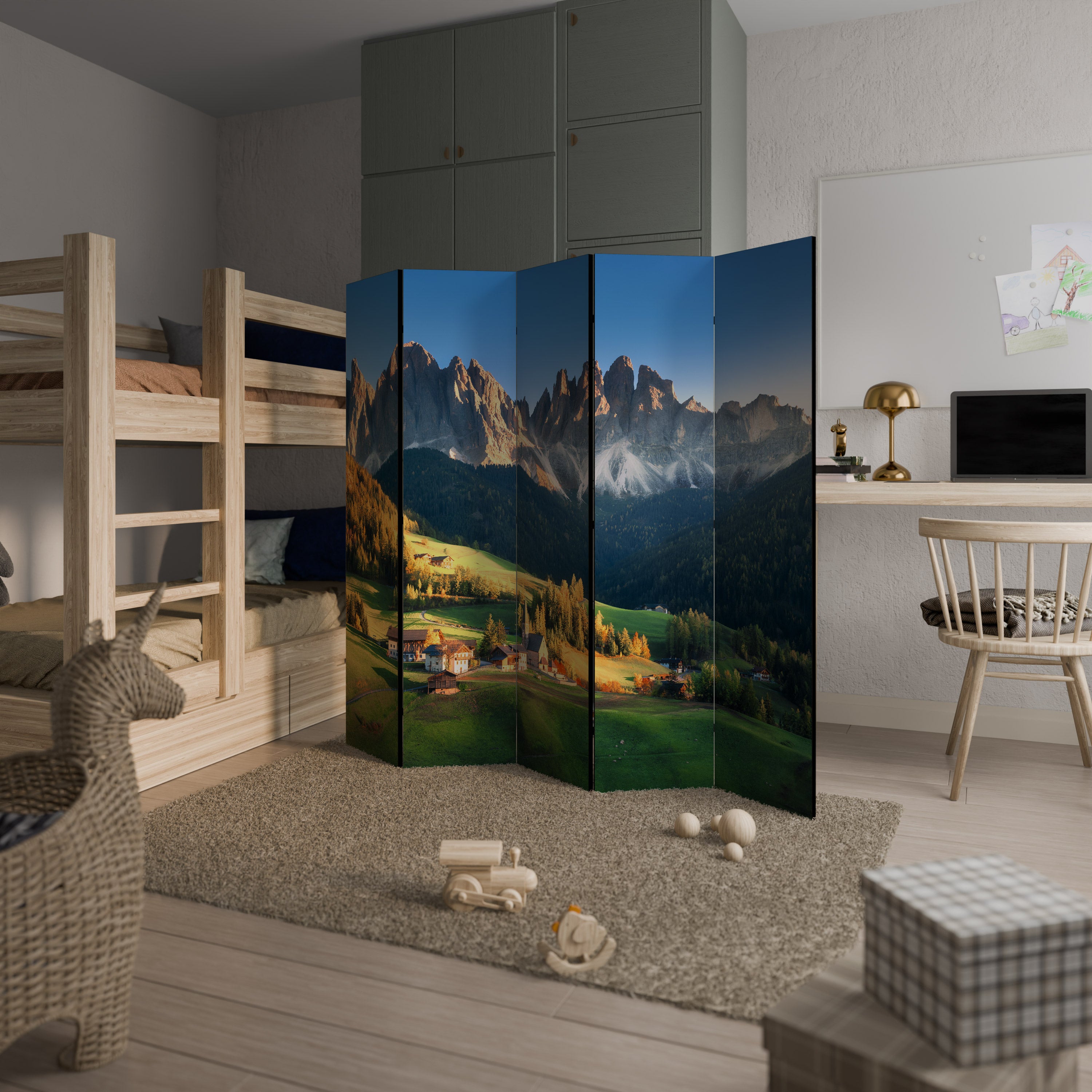MOUNTAIN DREAMSCAPE Παραβάν με 5 πάνελ