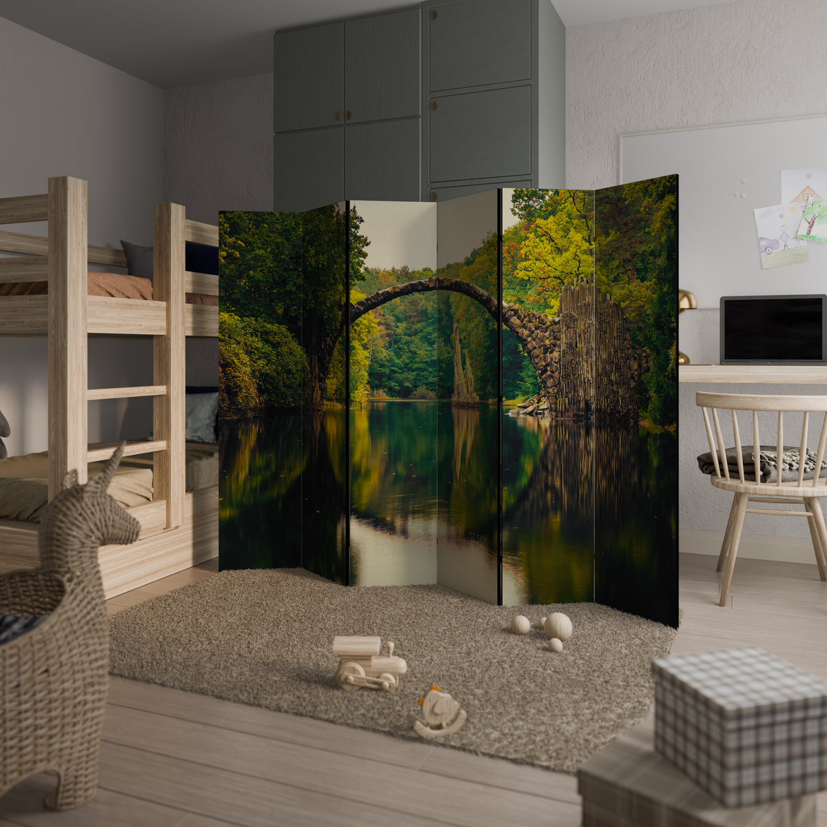 SERENE REFLECTIONS REALM 6-Panel Room Divider