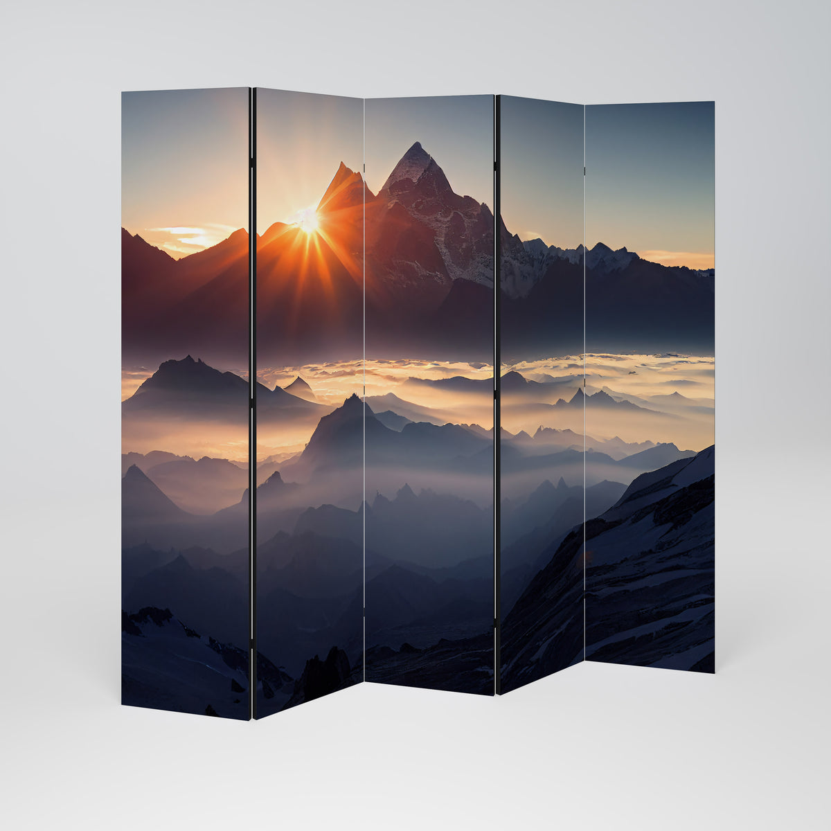 MOUNTAINS AT DAWN Παραβάν με 5 πάνελ