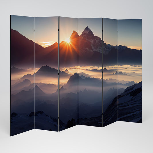MOUNTAINS AT DAWN Παραβάν με 6 πάνελ
