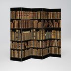 SHELVES OF TIME 5-Panel Room Divider