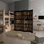 SHELVES OF TIME 5-Panel Room Divider