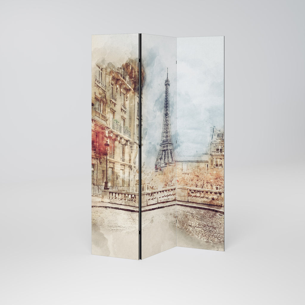 PARISIAN DAYDREAM Decorative 3-Panel Room Divider