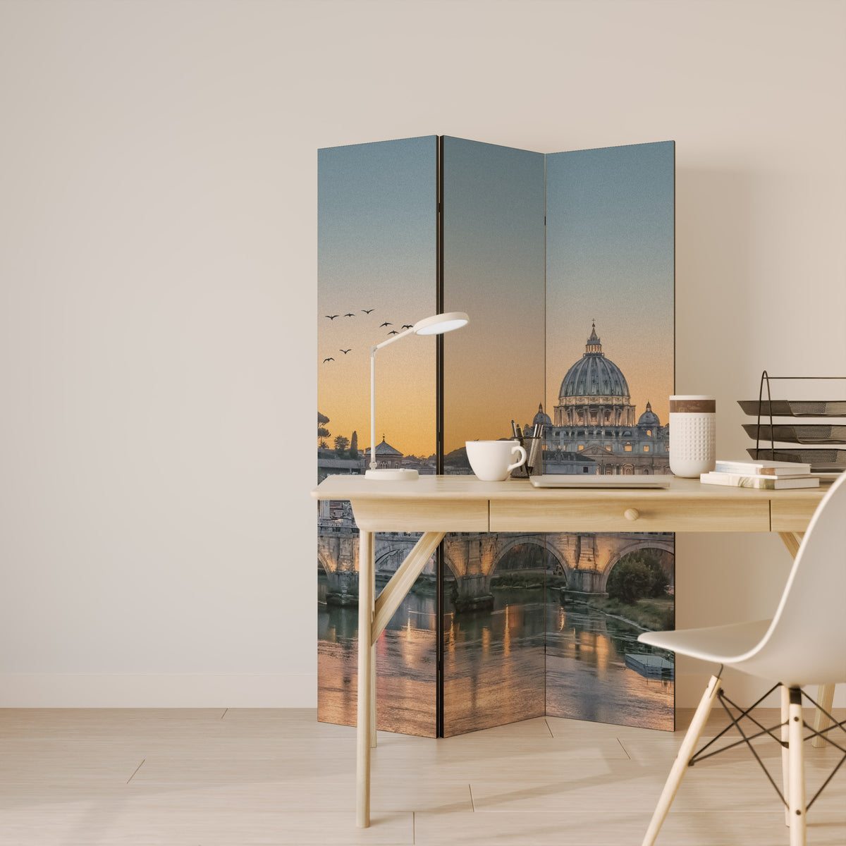 REFLECTIONS OF ROME Παραβάν με 3 πάνελ