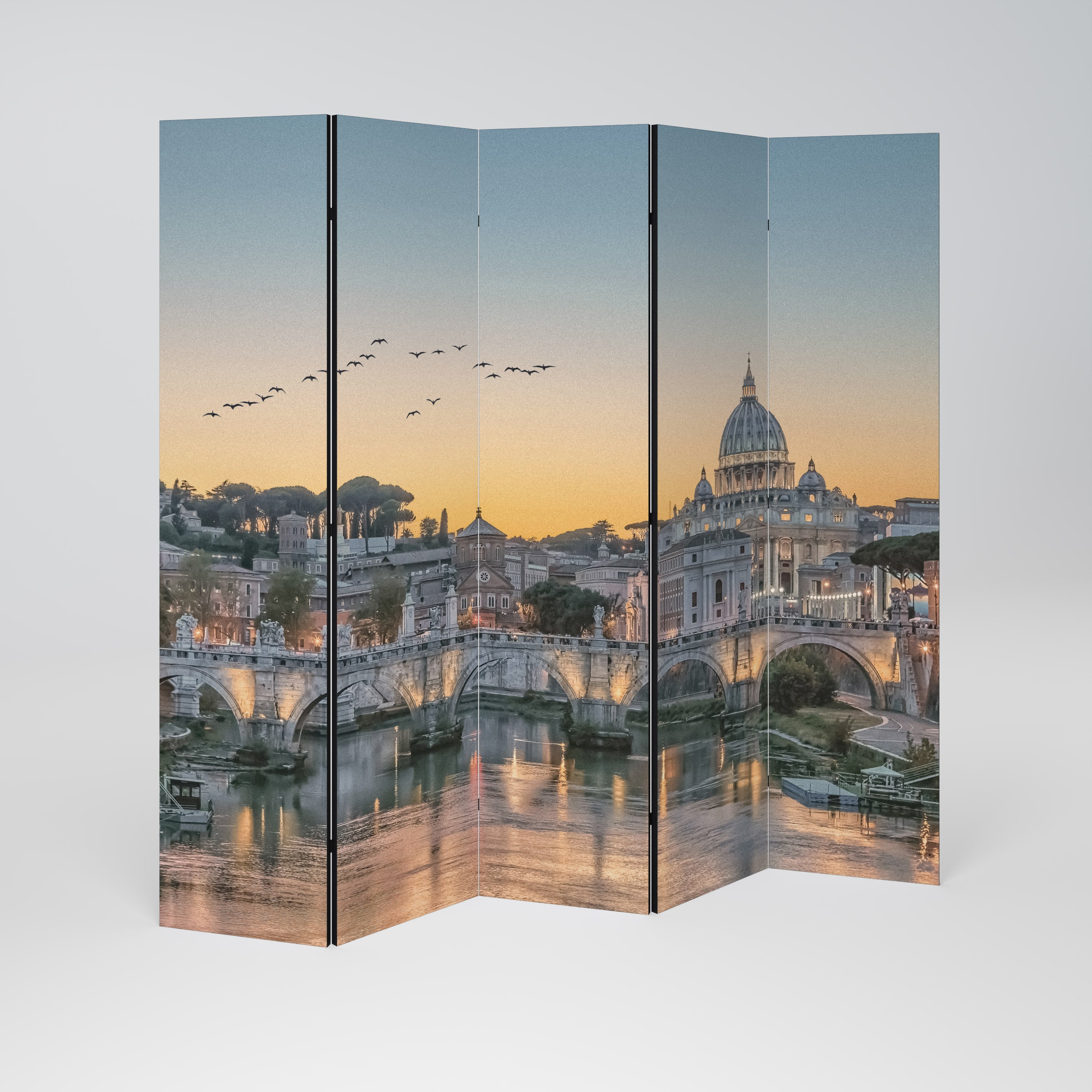 REFLECTIONS OF ROME Διακοσμητικό διαχωριστικό δωματίου 5 πάνελ