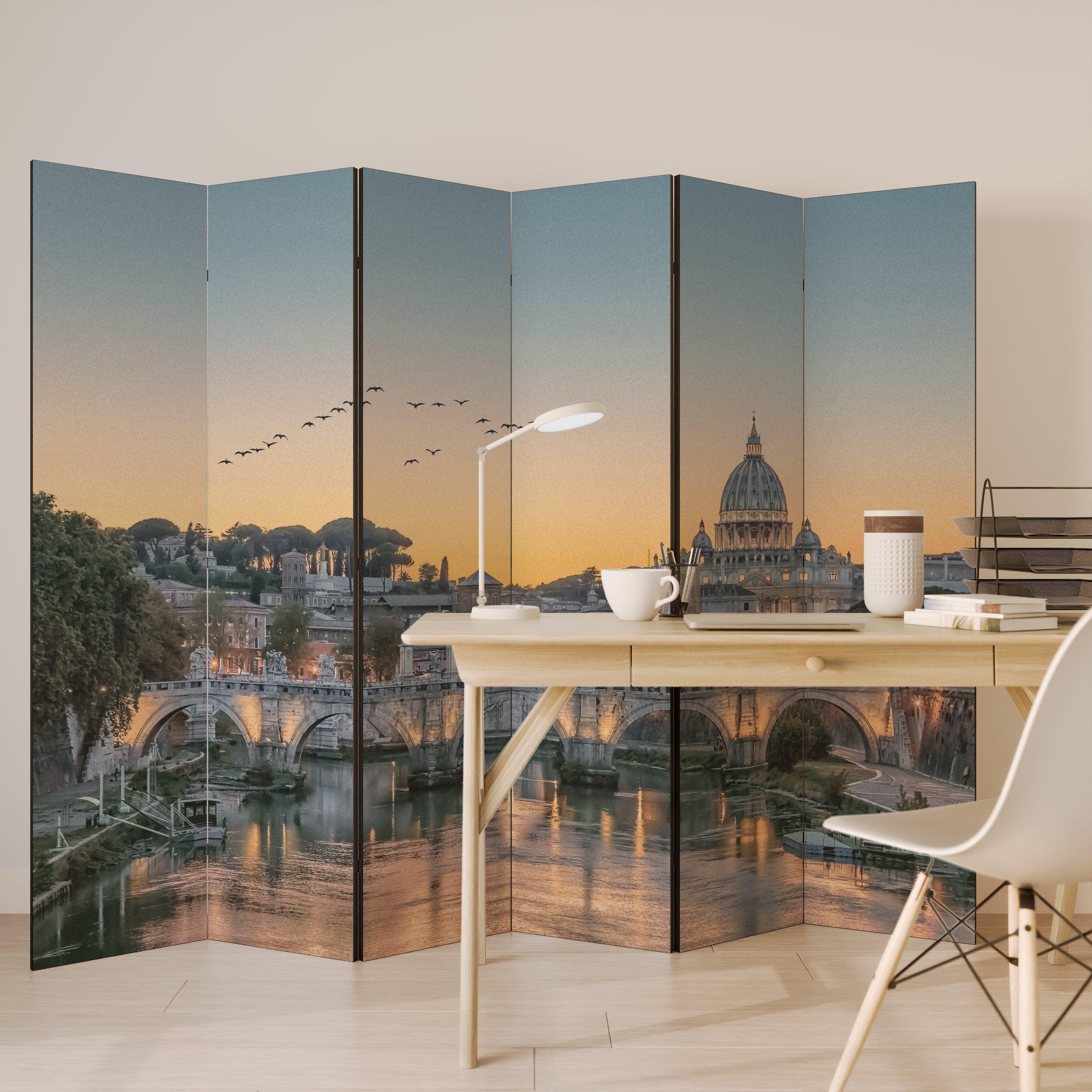 REFLECTIONS OF ROME Διακοσμητικό διαχωριστικό δωματίου 6 πάνελ