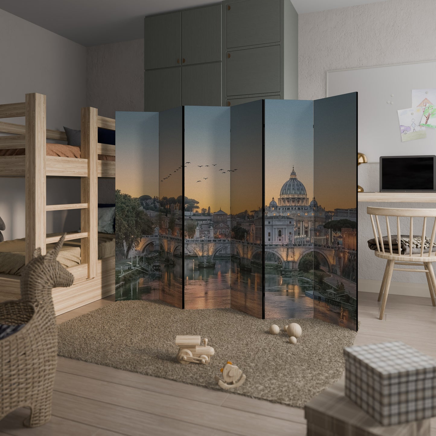 REFLECTIONS OF ROME Παραβάν με 6 πάνελ