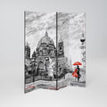 RED LEAVES EMBRACE 4-Panel Room Divider