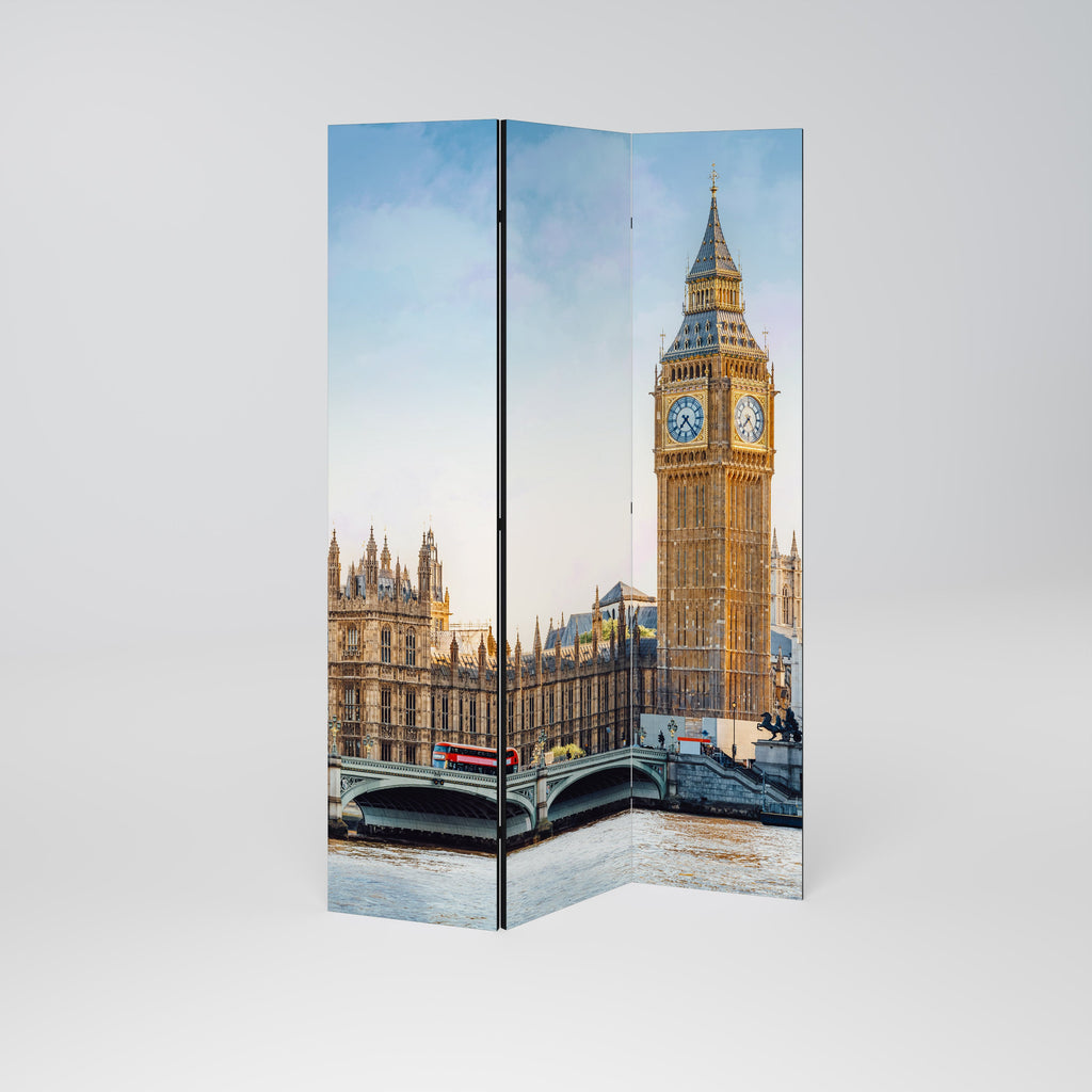 TIMELESS LONDON ELEGANCE Decorative 3-Panel Room Divider