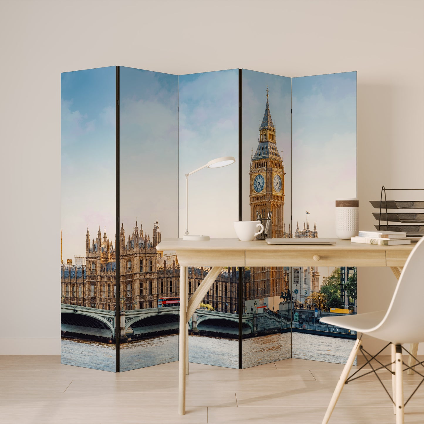 TIMELESS LONDON ELEGANCE Παραβάν με 5 πάνελ