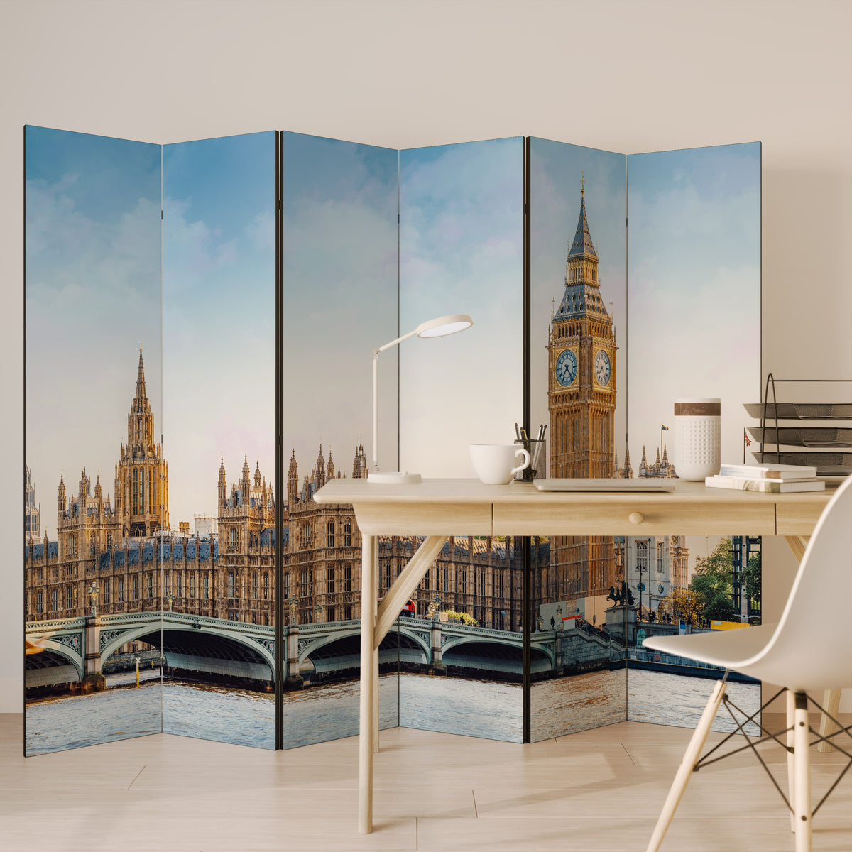 TIMELESS LONDON ELEGANCE Παραβάν με 6 πάνελ