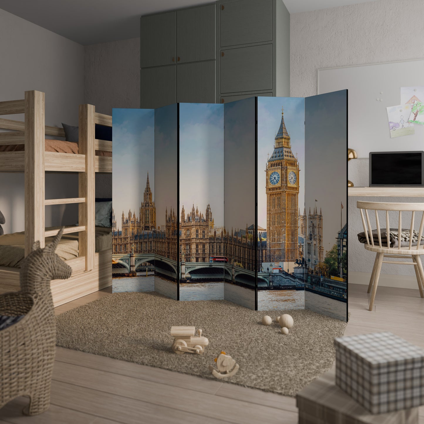TIMELESS LONDON ELEGANCE Παραβάν με 6 πάνελ