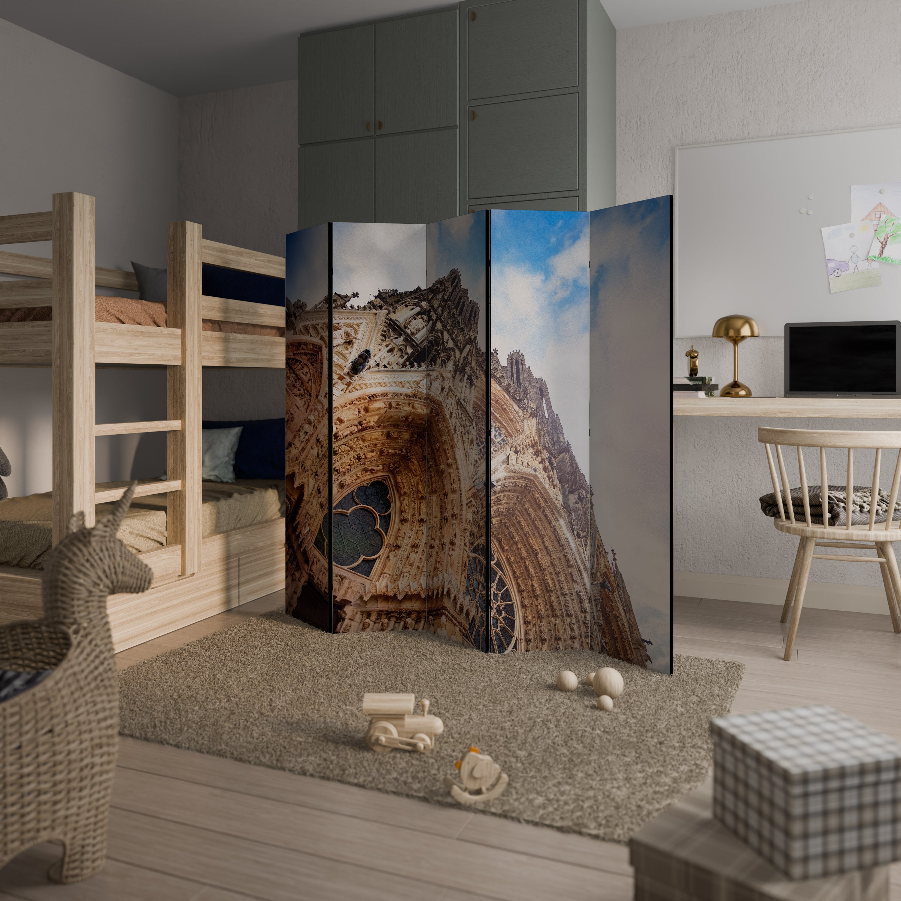 MYSTICAL ANGLES REVEALED 5-Panel Room Divider