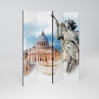 MYSTICAL CITYSCAPE RELIC Παραβάν με 4 πάνελ