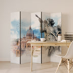 MYSTICAL CITYSCAPE RELIC Παραβάν με 5 πάνελ