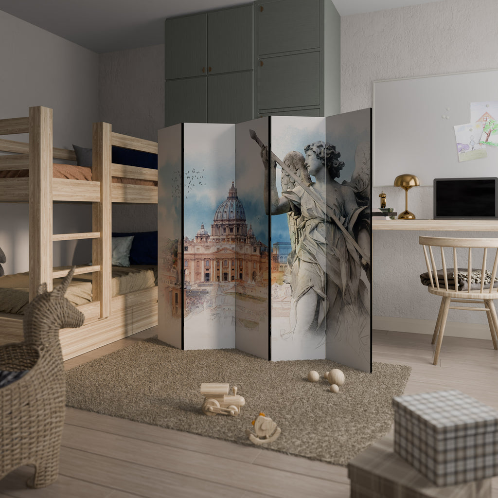 MYSTICAL CITYSCAPE RELIC Παραβάν με 5 πάνελ