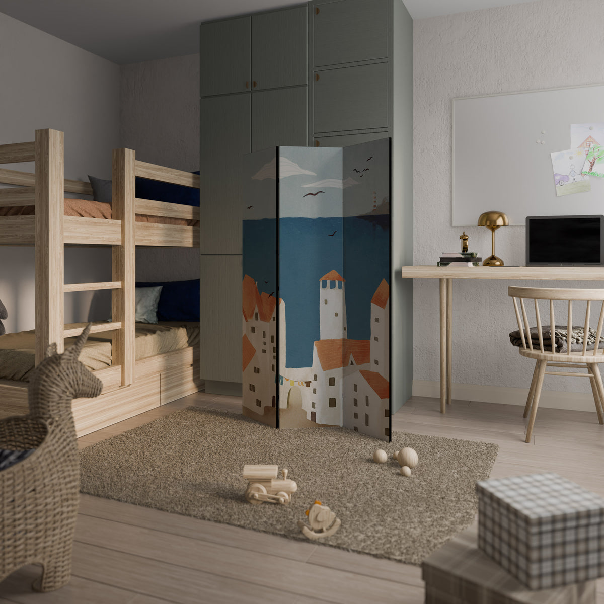 COASTLAND VILLAGE Παραβάν με 3 πάνελ
