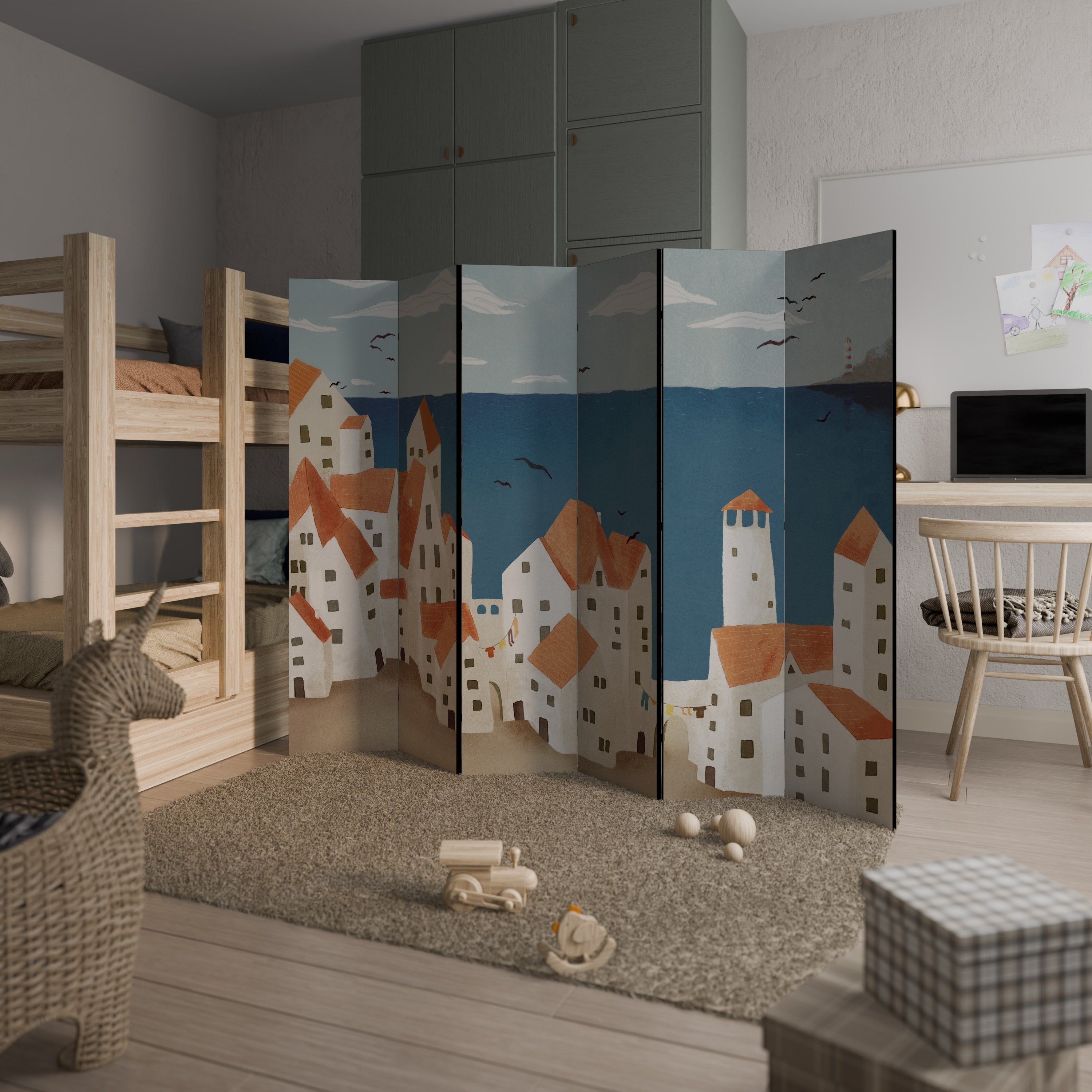 COASTLAND VILLAGE Διακοσμητικό διαχωριστικό δωματίου 6 πάνελ