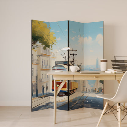 TRAMWAY DREAMSCAPE 4-Panel Room Divider