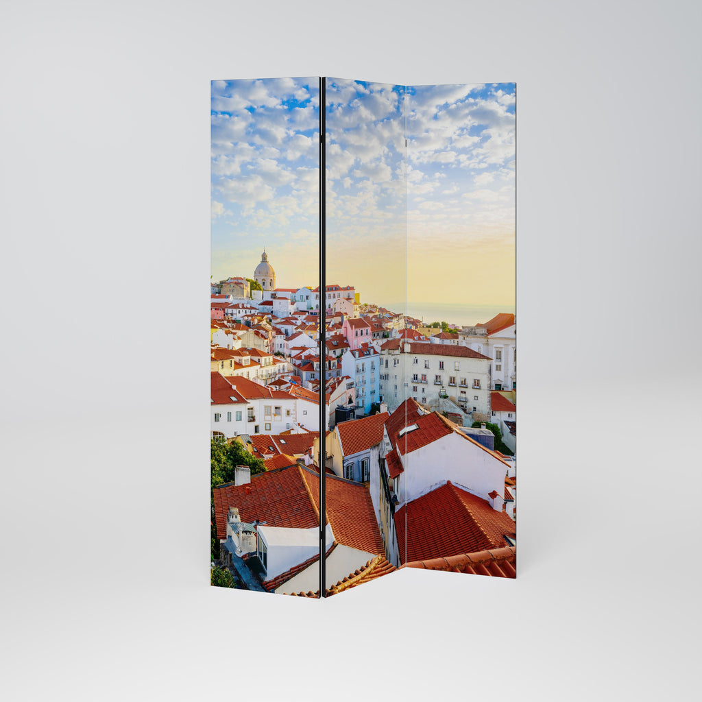 ROOFTOP RADIANCE Decorative 3-Panel Room Divider