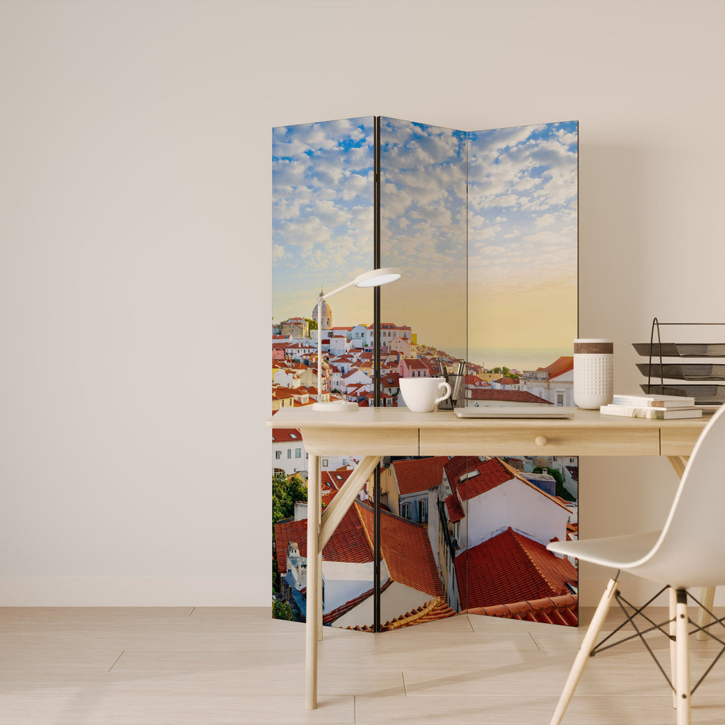 ROOFTOP RADIANCE Decorative 3-Panel Room Divider