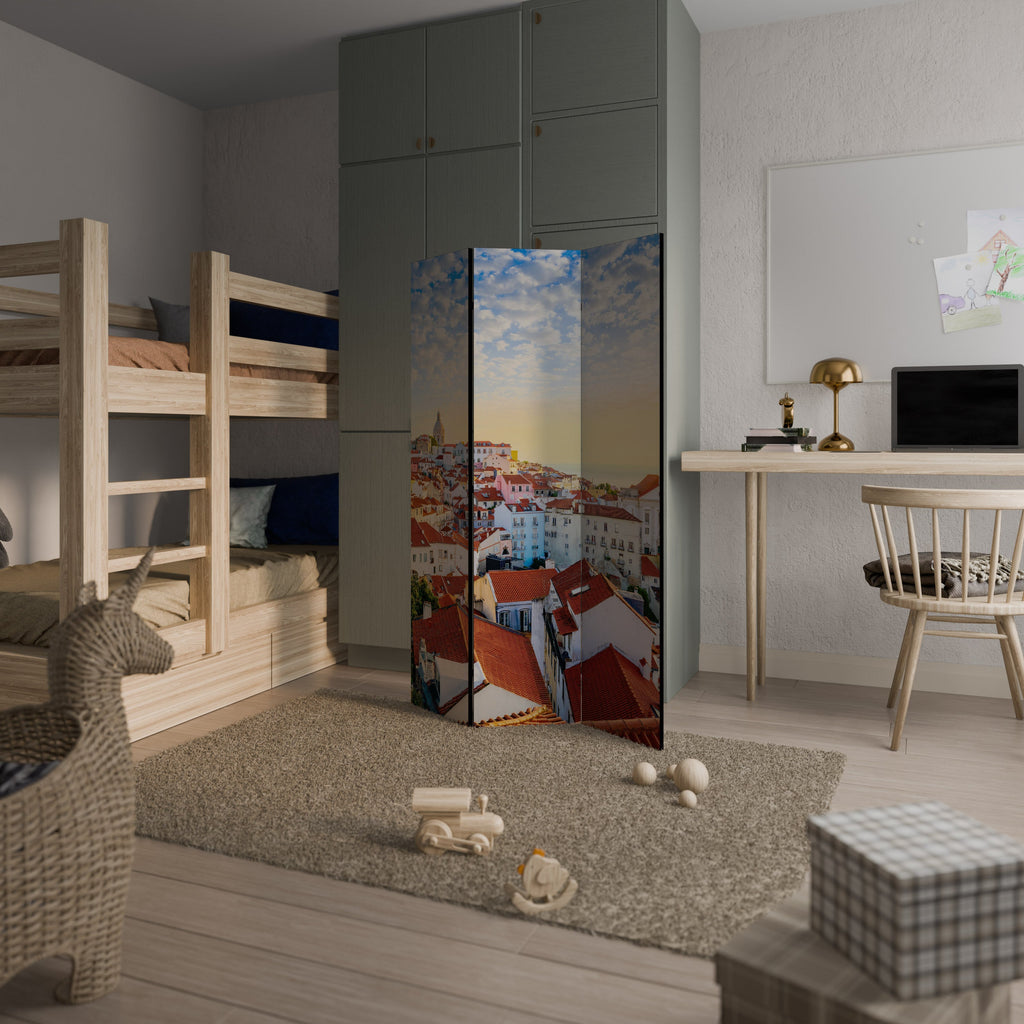 ROOFTOP RADIANCE Decorative 3-Panel Room Divider