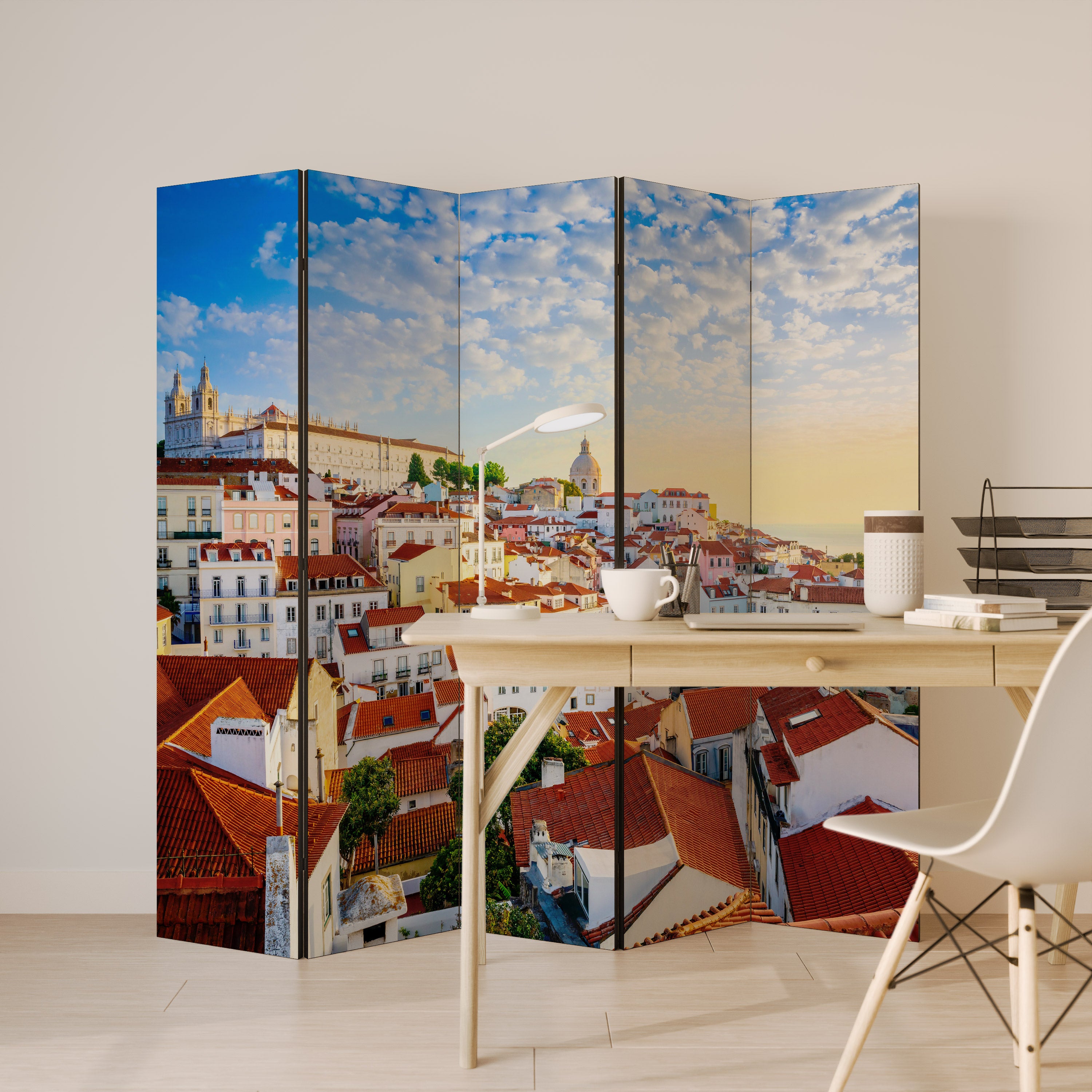 ROOFTOP RADIANCE 5-Panel Room Divider