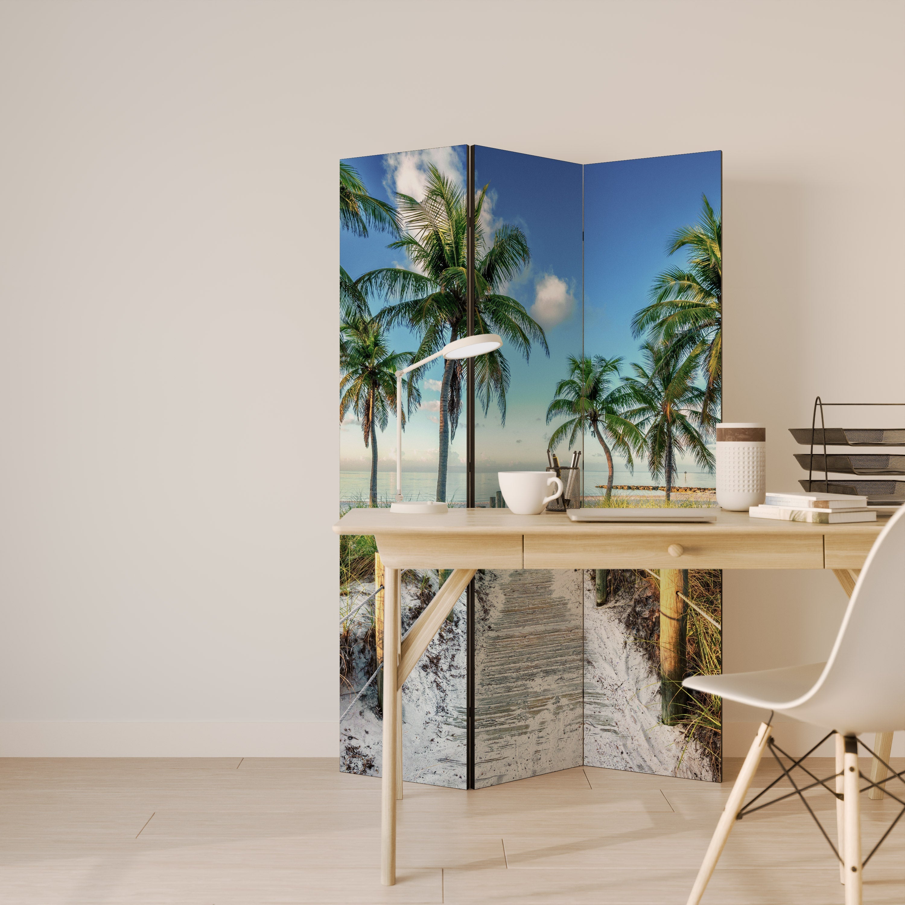 Διακοσμητικό διαχωριστικό δωματίου BREEZY COASTAL RETREAT 3 πάνελ
