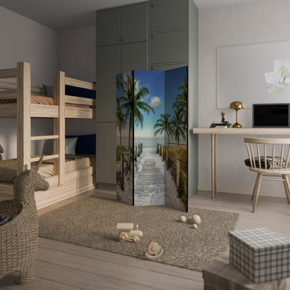 BREEZY COASTAL RETREAT Παραβάν με 3 πάνελ