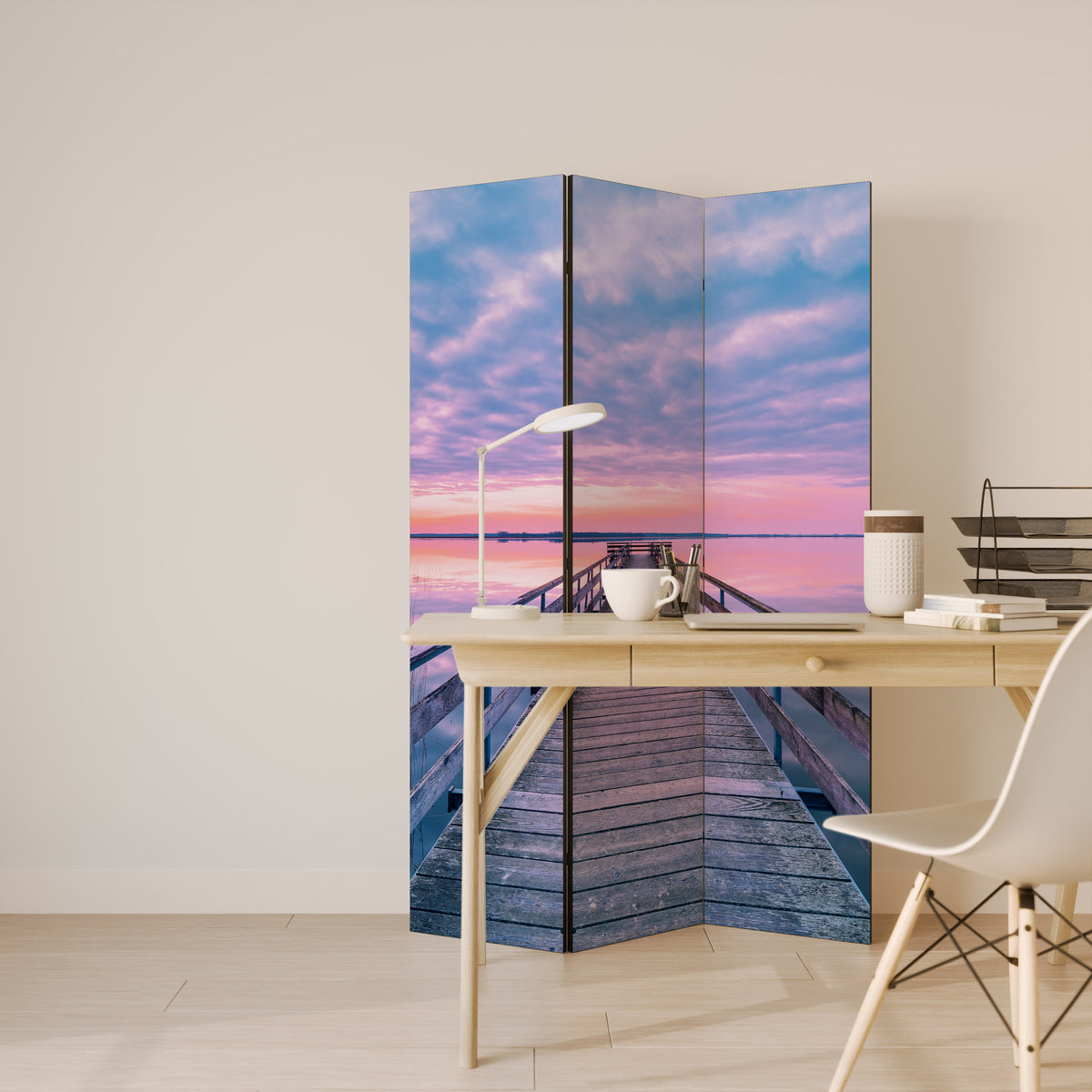 PASTEL PROMENADE Παραβάν με 3 πάνελ