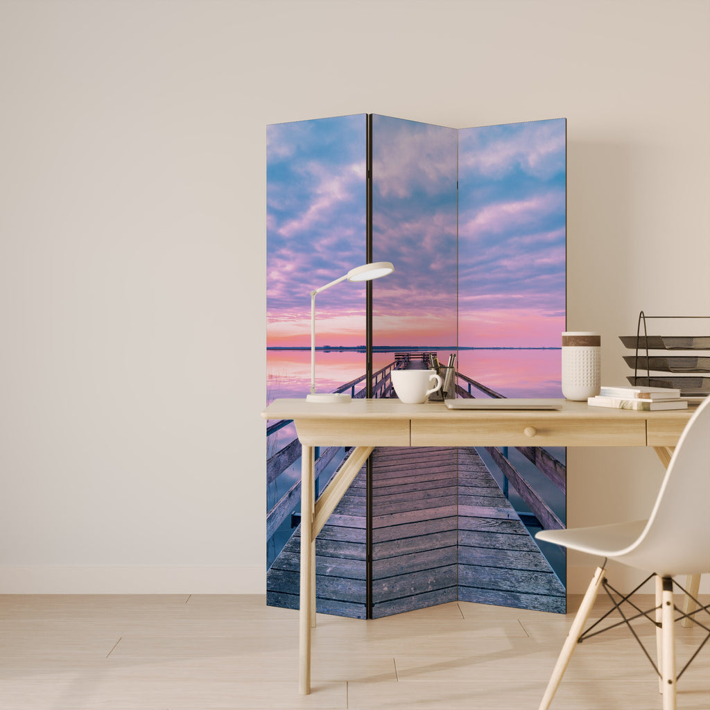 PASTEL PROMENADE Decorative 3-Panel Room Divider